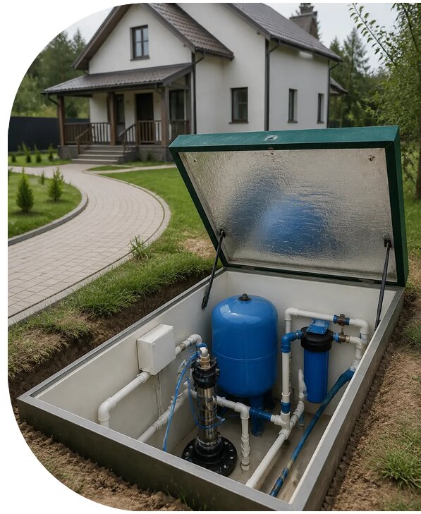 Автономное водоснабжение дома в Богородицке от 160290 р. | АПаруса-Бгд